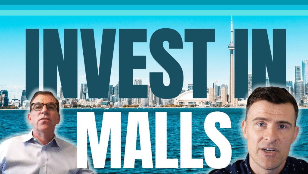 Modern shopping center with grocery anchor store representing commercial retail real estate investment opportunity