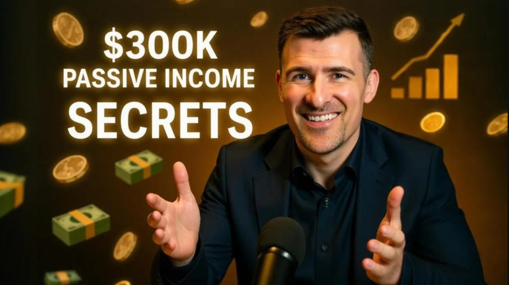 Limited partner reviewing real estate syndication documents and investment strategy with charts showing passive income returns