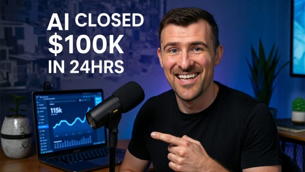 Real estate investor using AI tools on laptop for property analysis and market research