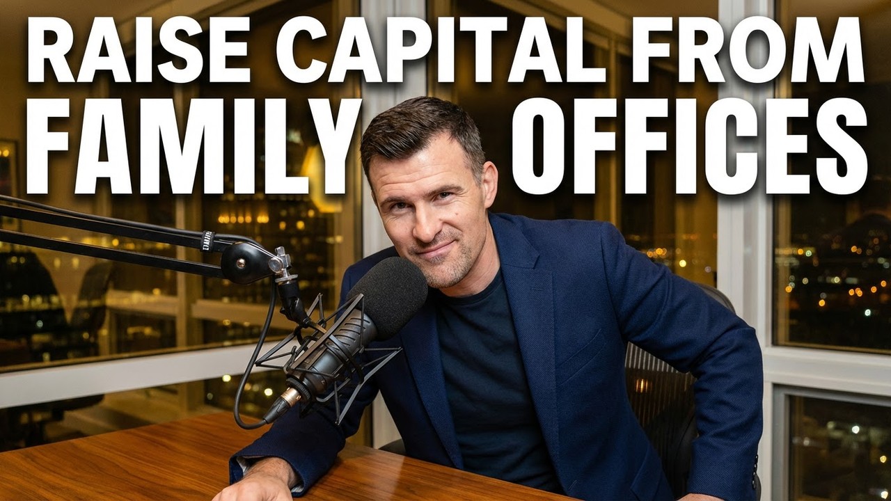 Real estate investor meeting with family office representative to raise capital for a multifamily deal